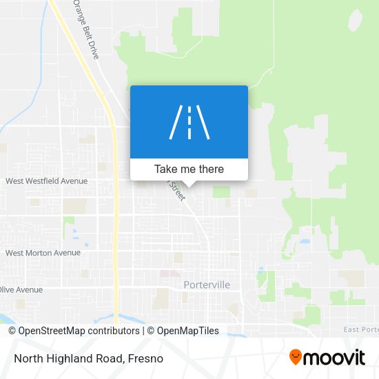 North Highland Road map