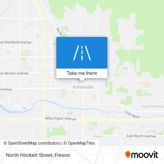 North Hockett Street map