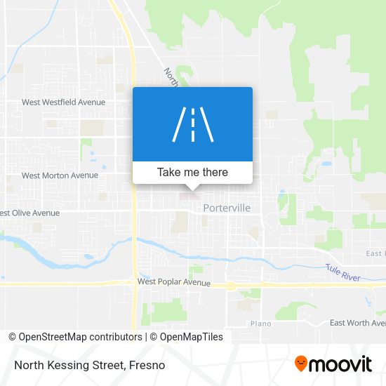 North Kessing Street map
