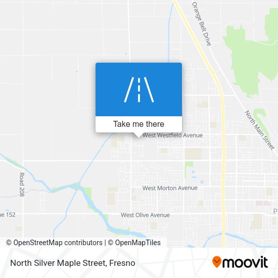 North Silver Maple Street map