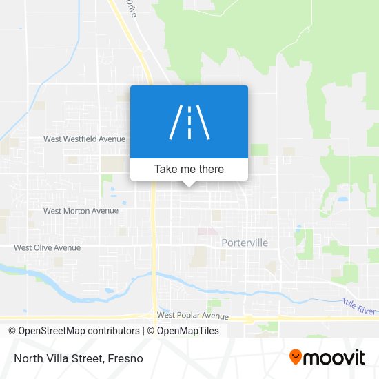 North Villa Street map