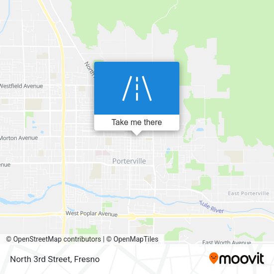North 3rd Street map