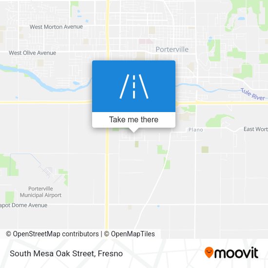 Mapa de South Mesa Oak Street