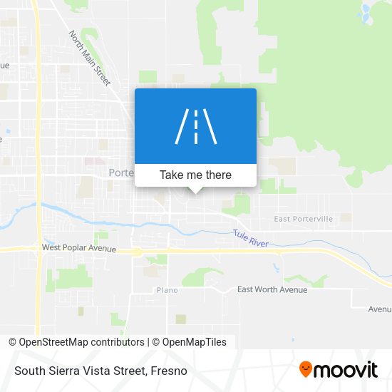 South Sierra Vista Street map
