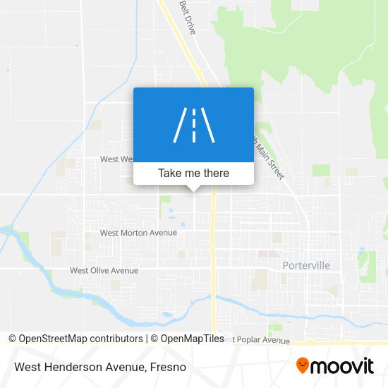 West Henderson Avenue map