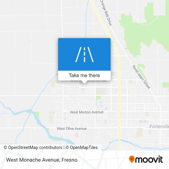 West Monache Avenue map