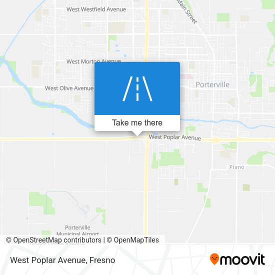 Mapa de West Poplar Avenue