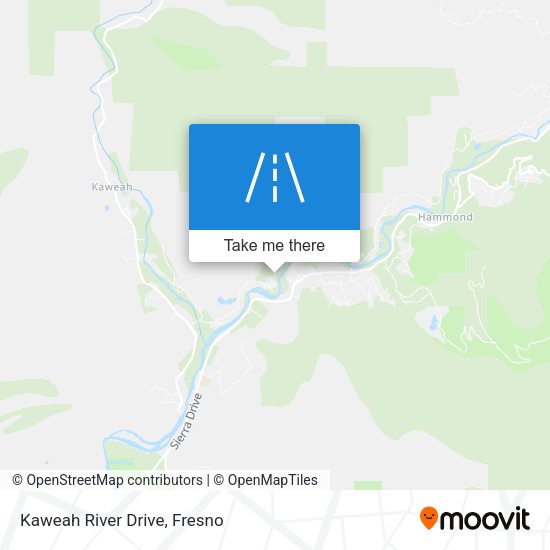 Kaweah River Drive map