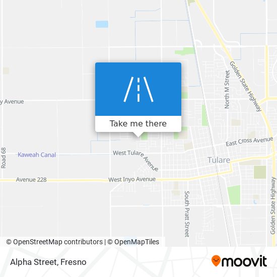 Alpha Street map