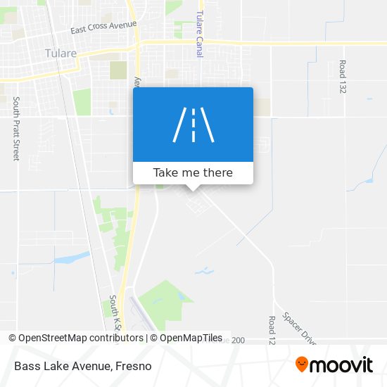 Bass Lake Avenue map