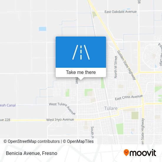 Mapa de Benicia Avenue