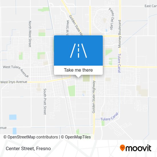 Mapa de Center Street