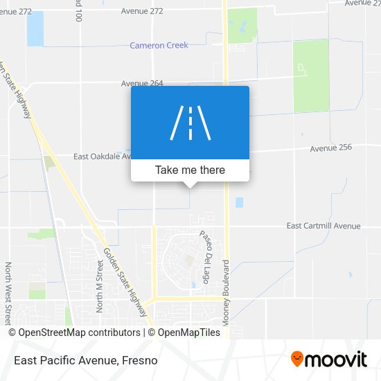 Mapa de East Pacific Avenue