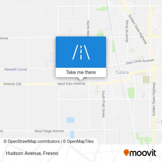 Mapa de Hudson Avenue