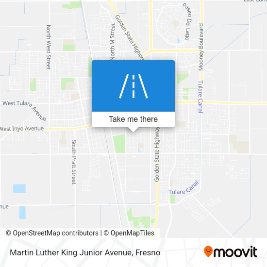 Martin Luther King Junior Avenue map