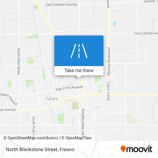 North Blackstone Street map