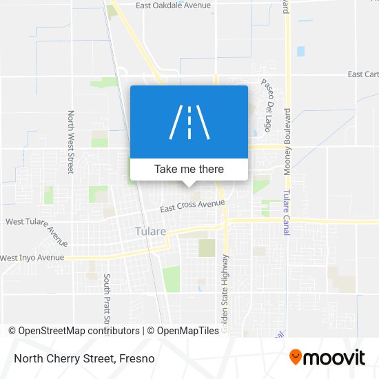 North Cherry Street map
