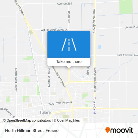 North Hillman Street map