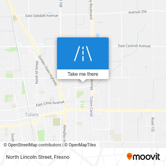 North Lincoln Street map