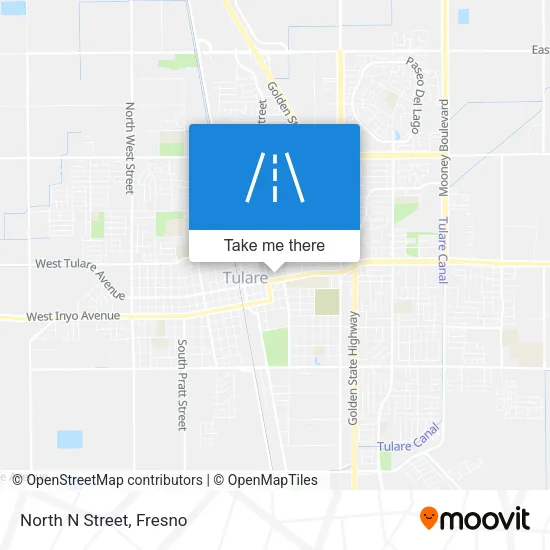 North N Street map