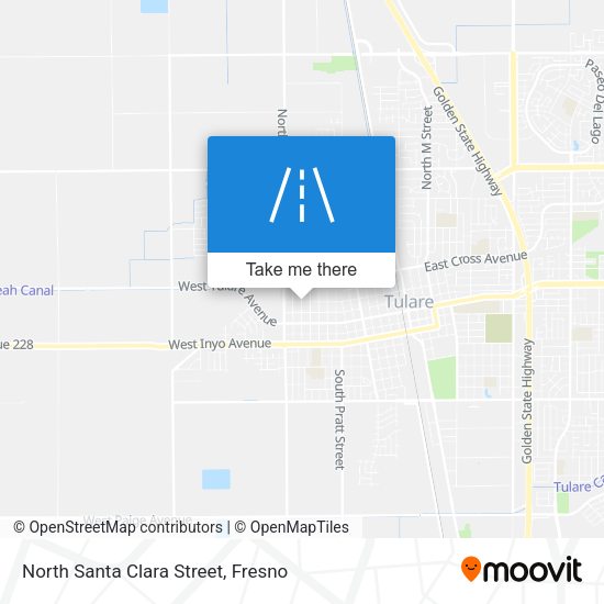 North Santa Clara Street map