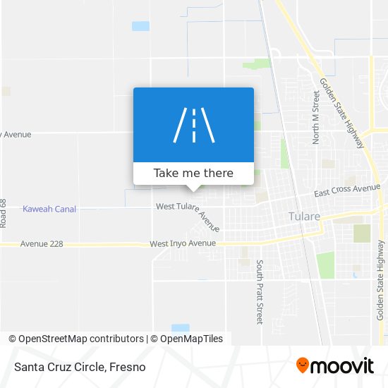 Santa Cruz Circle map