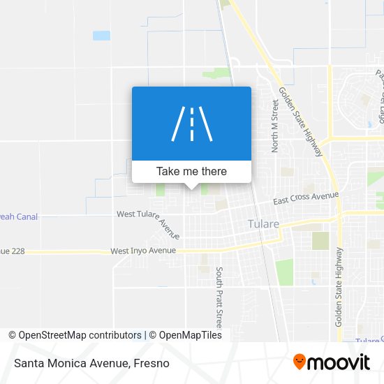 Santa Monica Avenue map