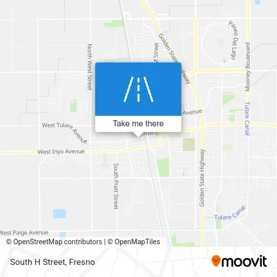 South H Street map
