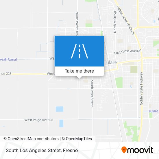 South Los Angeles Street map