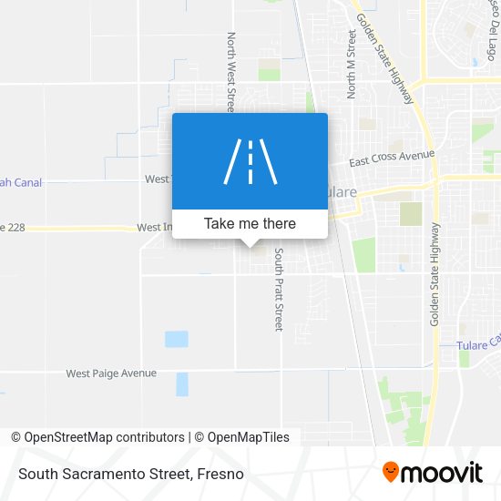 South Sacramento Street map