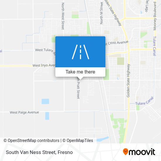 South Van Ness Street map