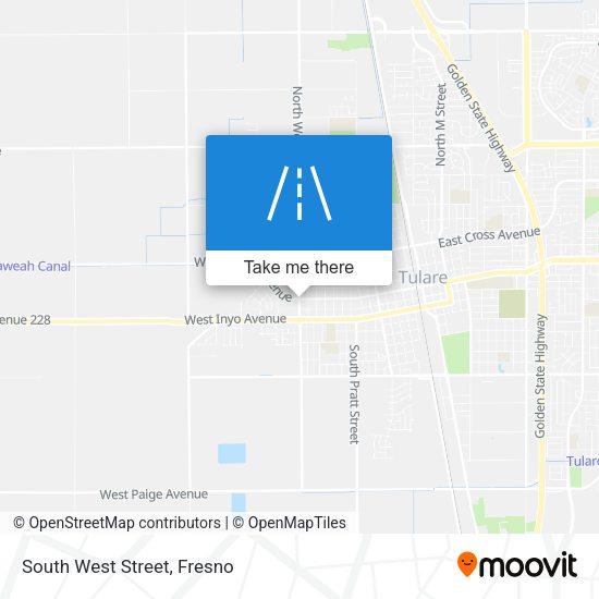 South West Street map