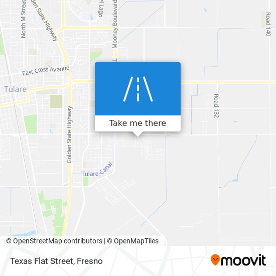 Mapa de Texas Flat Street