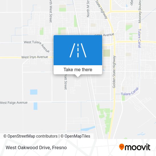 Mapa de West Oakwood Drive