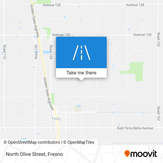 North Olive Street map