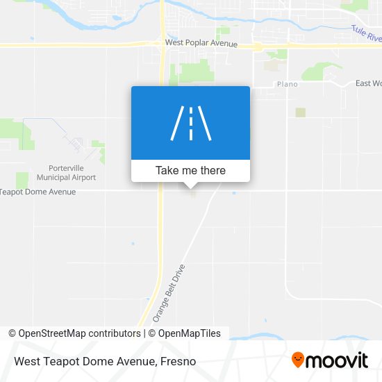 West Teapot Dome Avenue map