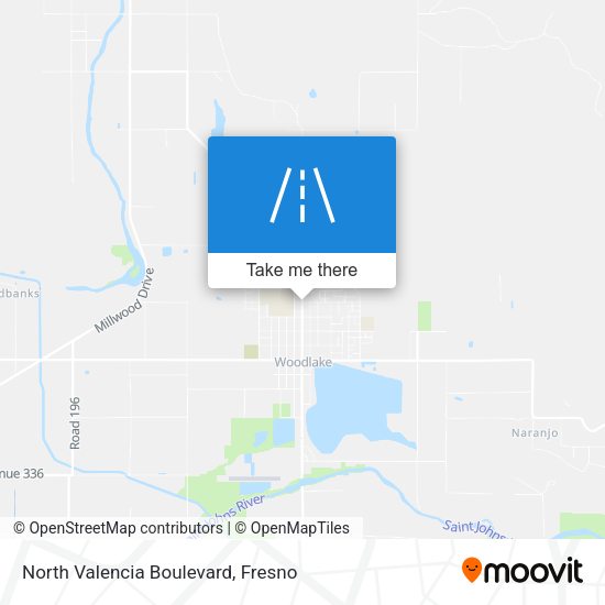 North Valencia Boulevard map
