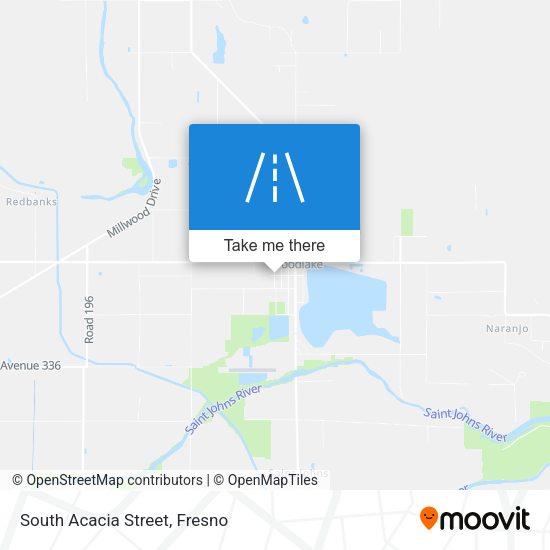 South Acacia Street map