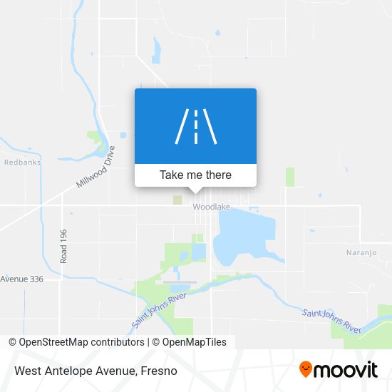 West Antelope Avenue map