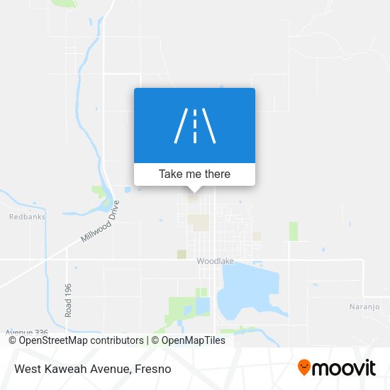 West Kaweah Avenue map