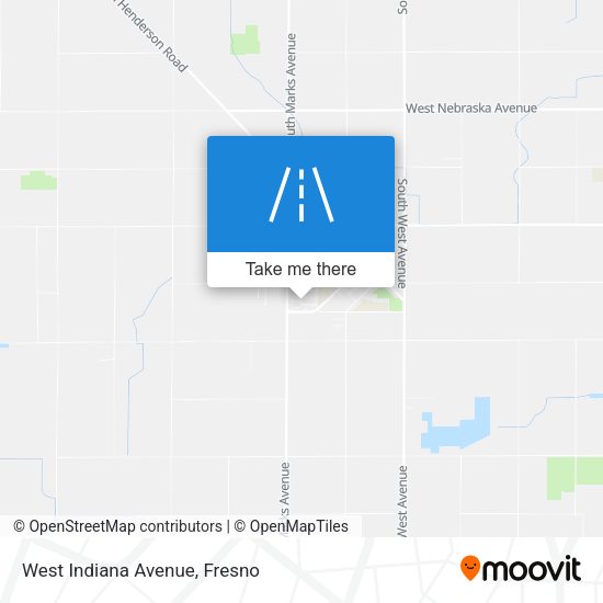 West Indiana Avenue map