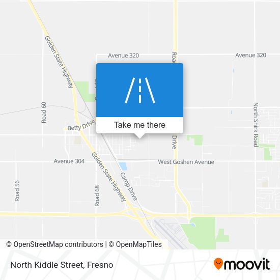 North Kiddle Street map