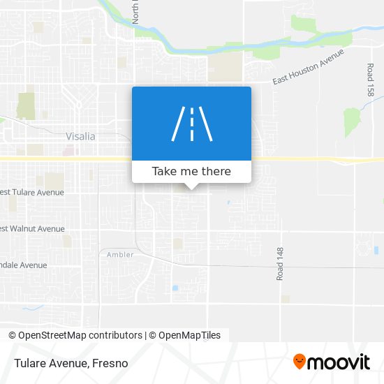 Tulare Avenue map