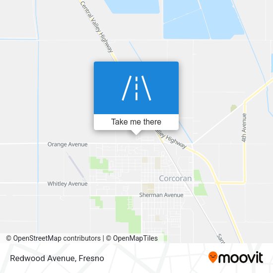 Mapa de Redwood Avenue