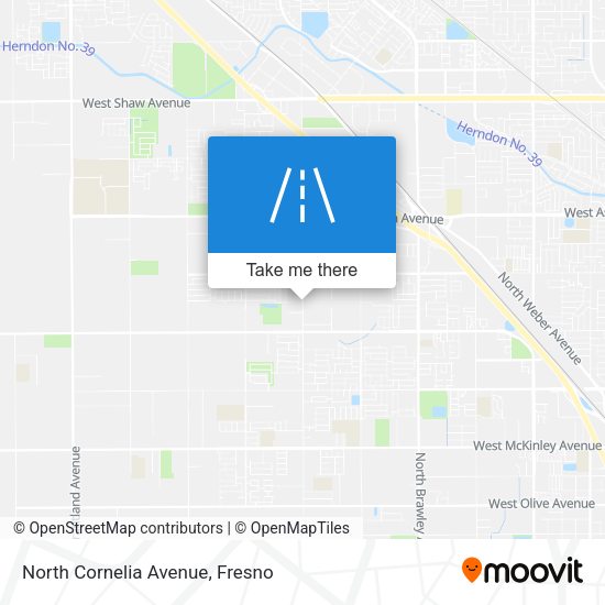 North Cornelia Avenue map