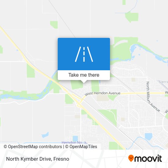North Kymber Drive map