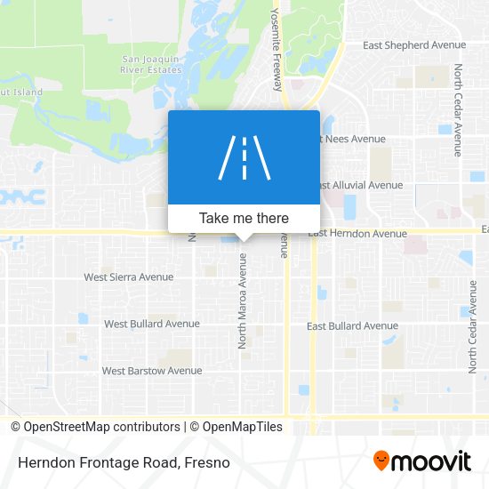 Herndon Frontage Road map