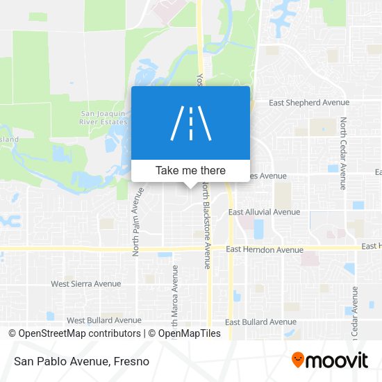 Mapa de San Pablo Avenue
