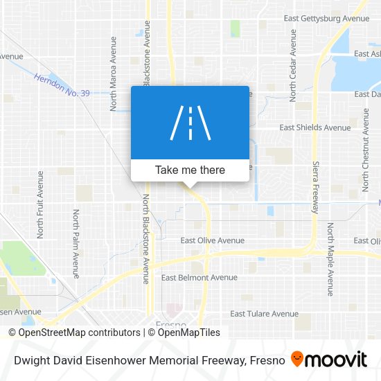 Dwight David Eisenhower Memorial Freeway map