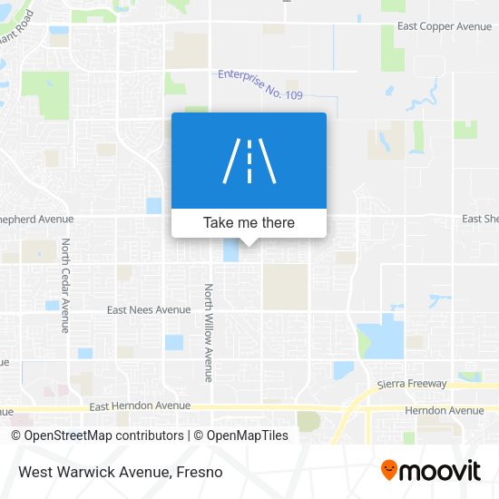 Mapa de West Warwick Avenue
